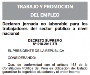 jornada no laborable