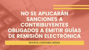 no se aplican sanciones guia de remision