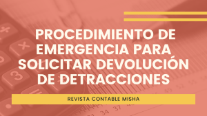 procedimiento solicitar devolucion detraccion