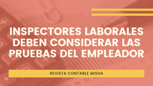 inspectores labores pruebas empleado