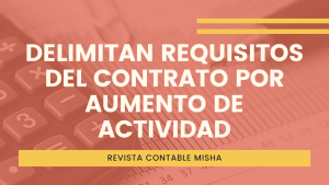 requisitos contrato de aumento actividades