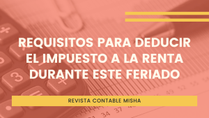 requisitos deducir gasto feriado