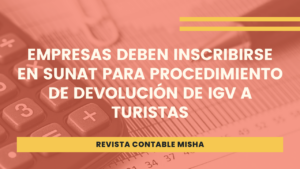 registro devolucion igv turistas