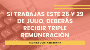 si trabajas el 28 y 29 julio